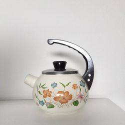 Vintage Floral Tea Kettle 