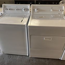 Kenmore White Washer Dryer Set With Warranty 