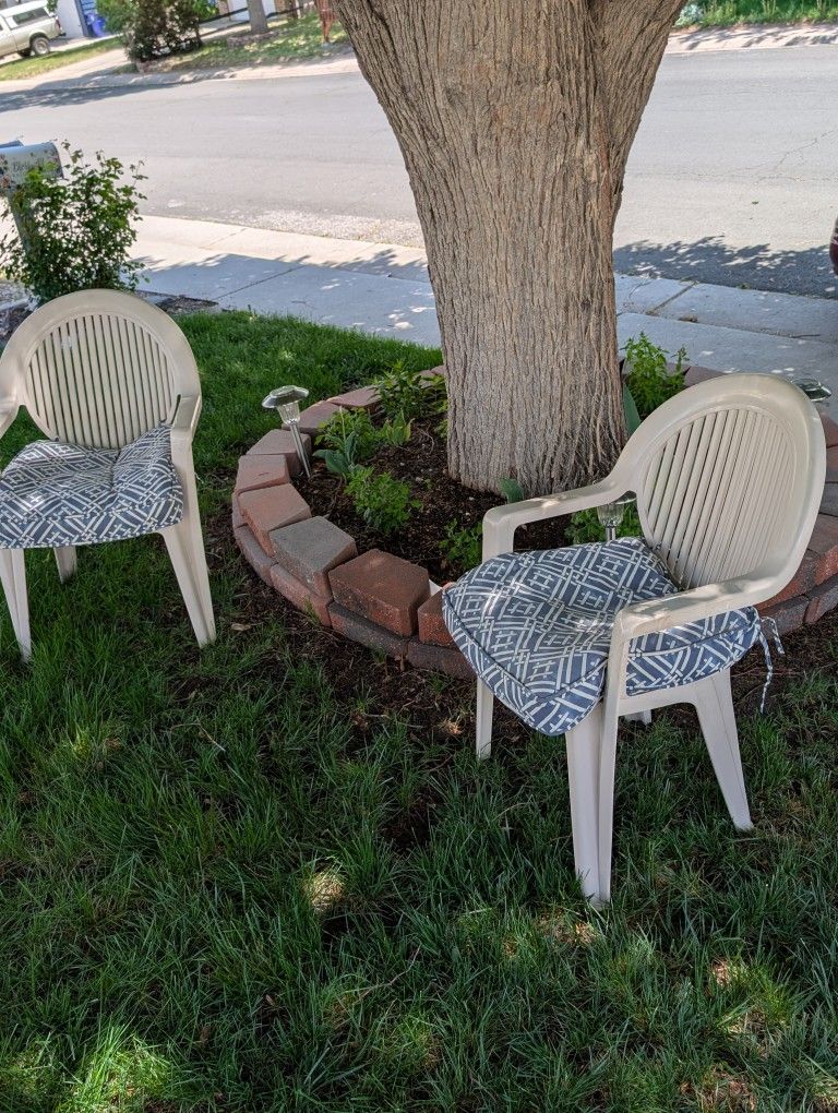2 Charming Padded Chairs