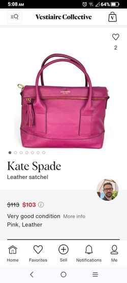 Kate Spade Pink Leather Satchel