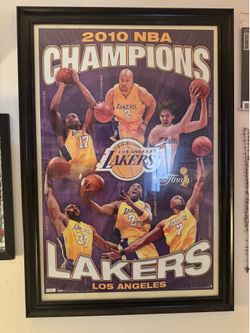 2010 Lakers NBA Champions Poster In Frame