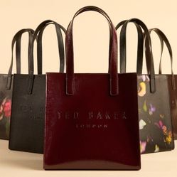 Ted Baker Burgundy Small Tote