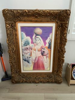 large wooden Vintage art frame