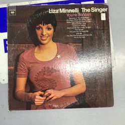 Liza Minnelli The Singer You’re So Vain Vinyl