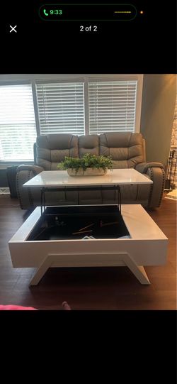 White coffee table