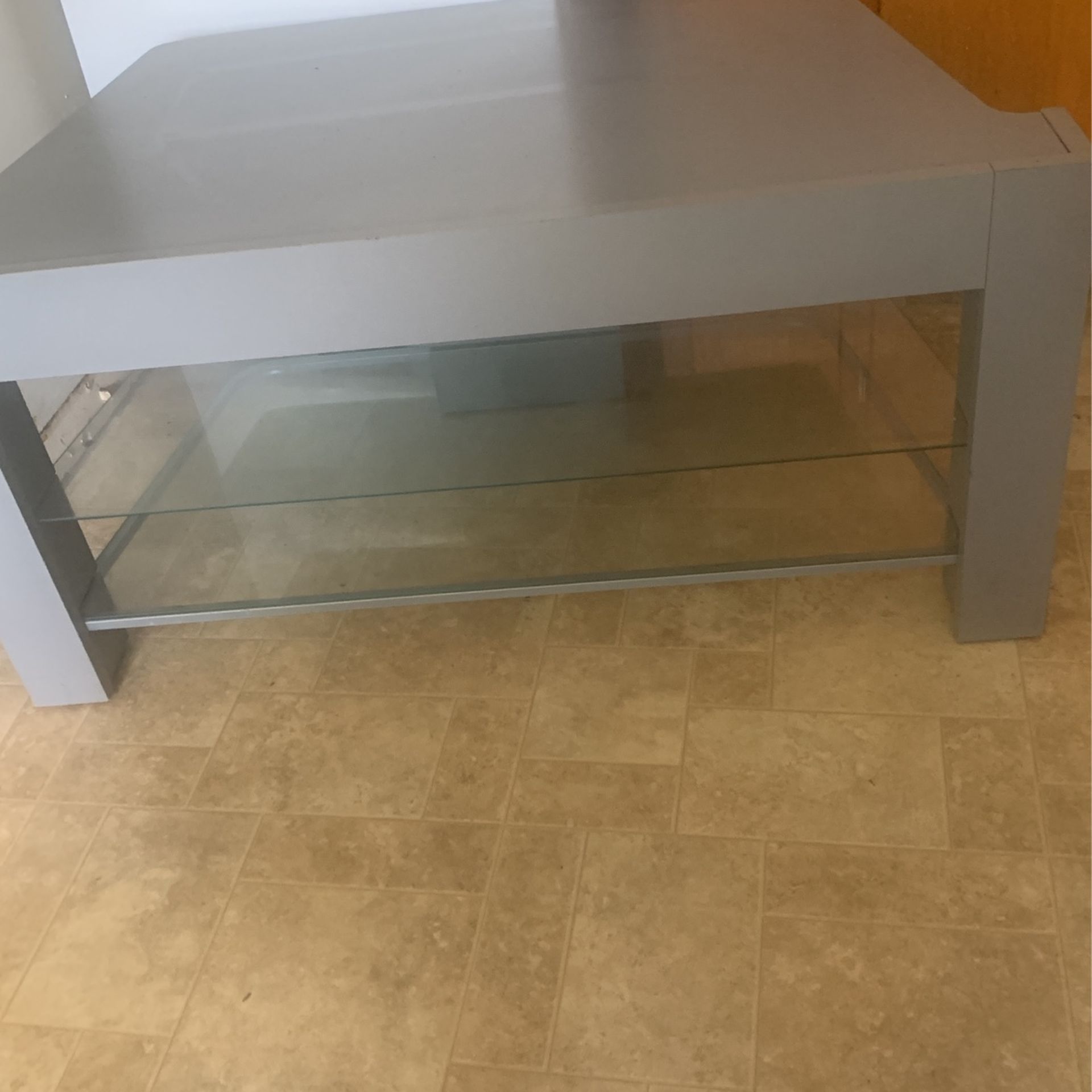 Nice  36”x23x19” Table With Glass Shelves