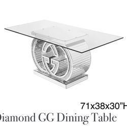 New GG Dining Table With Chairs We Finance $39 Initial Payment 