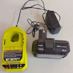 Ryobi ONE+ 18V Lithium 4.0Ah Battery New