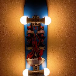 Tony Hawk Birdhouse Skateboard Wall Sconce lamp Bones Brigade

