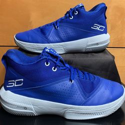 Under Armour Curry 3ZERO IV Royal Blue Size 11.5 White 2021 SC Steph Curry 1 2 4