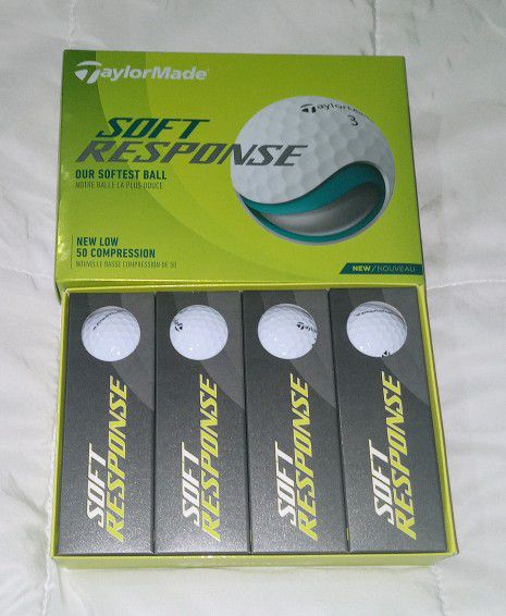 TaylorMade Soft Response White Golf Balls, 1 Dozen - BN!!