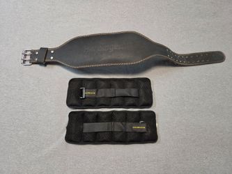 Weight Lifting Belt and Ankle Weights
