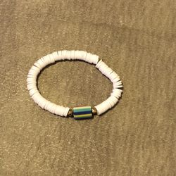 White Beaded Bracelet
