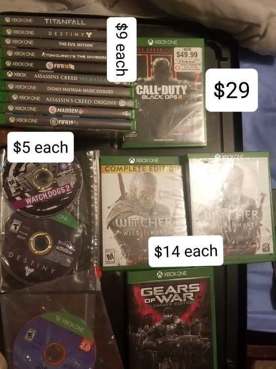 Valhalla, Witcher, Tetris, Code Vein Games.