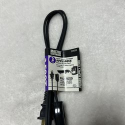 Master Electrician 3 foot light duty appliance power supply cord plug 239350