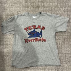 Vintage Light Grey Nike Texas River Sharks T-shirt 