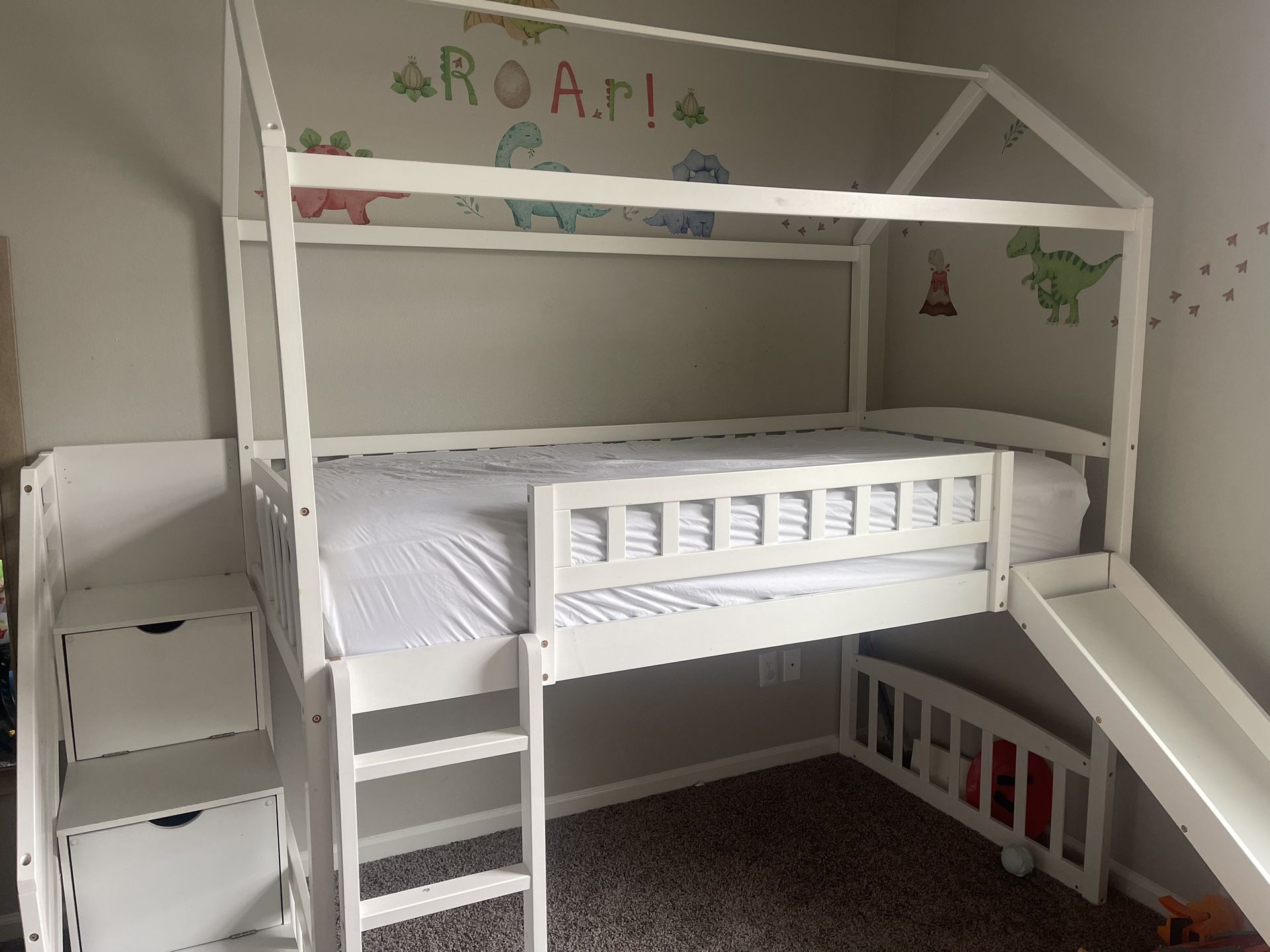 Bunk bed with slide 