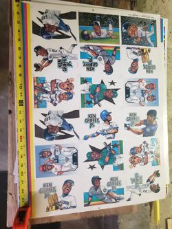 Vintage Sonics Mariners 90s Trading Cards Uncut From Printer Foil Embossed