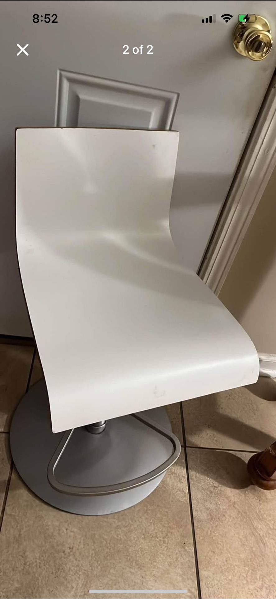 White Vanity Chair