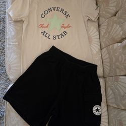 CONVERSE Boy's Short And Tee Set Size 8-10 