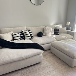 Sectional Couch And Ottoman 