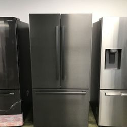 Bosch 800 Series Matte Black French Door Refrigerator 0V0 9