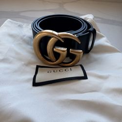 Authentic Gucci Belt GG Marmont Wide Unisex With Bag For Men And Women Size 100 40 Pretty Much Brand New Only Worn Once Or Twice 