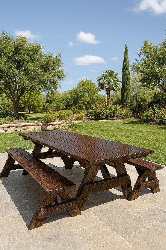 Custom Made Picnic Tables.