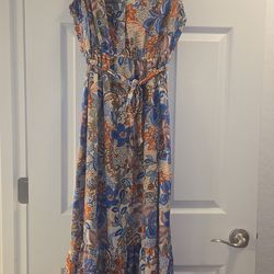 Boho floral midi dress 🌿✨