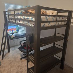 Bunk Bed (TWIN) With Desk Under