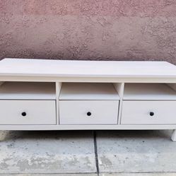IKEA HEMNES Solid Wood TV Stand / Media Console – White – Excellent Condition – $79