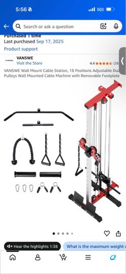 Lat pull down multiple use machine