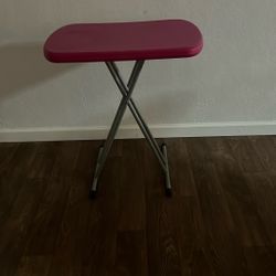 Pink Costco Brand Folding Adjustable Height Miscellaneous Use Table - $20