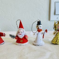 Vintage Japan putz Christmas ornaments
