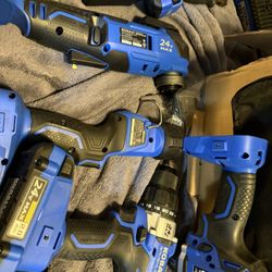 Kobalt 24v Max Set With Multi Tool New Circular Saw 