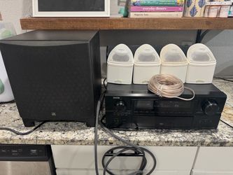 Martin Logan Dynamo Denon AVR-3806 Receiver and Subwoofer