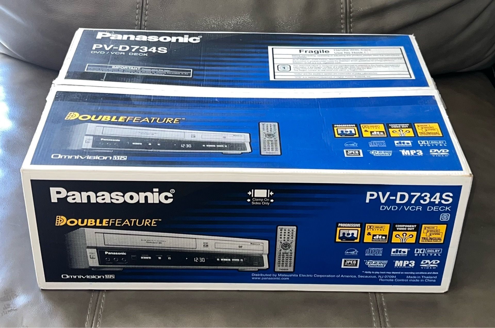 Panasonic PV-D734S DVD VCR Combo VHS Player Hi-Fi Omnivision-Brand New/Open Box