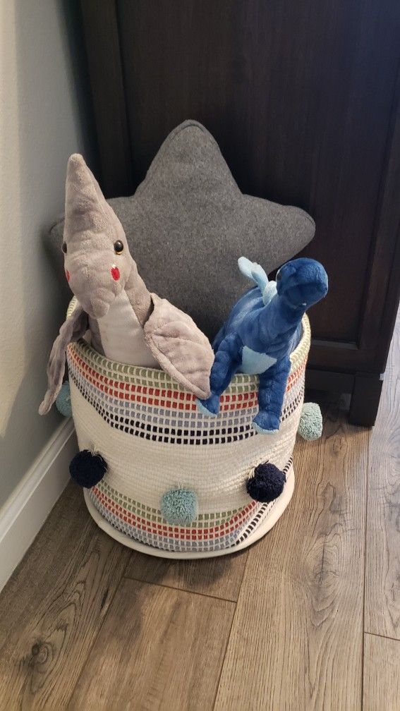 Toy Storage Basket/ Kids Room Decor