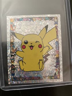 Pikachu S6 Merlin Glitter Sticker Holo Taking Offers