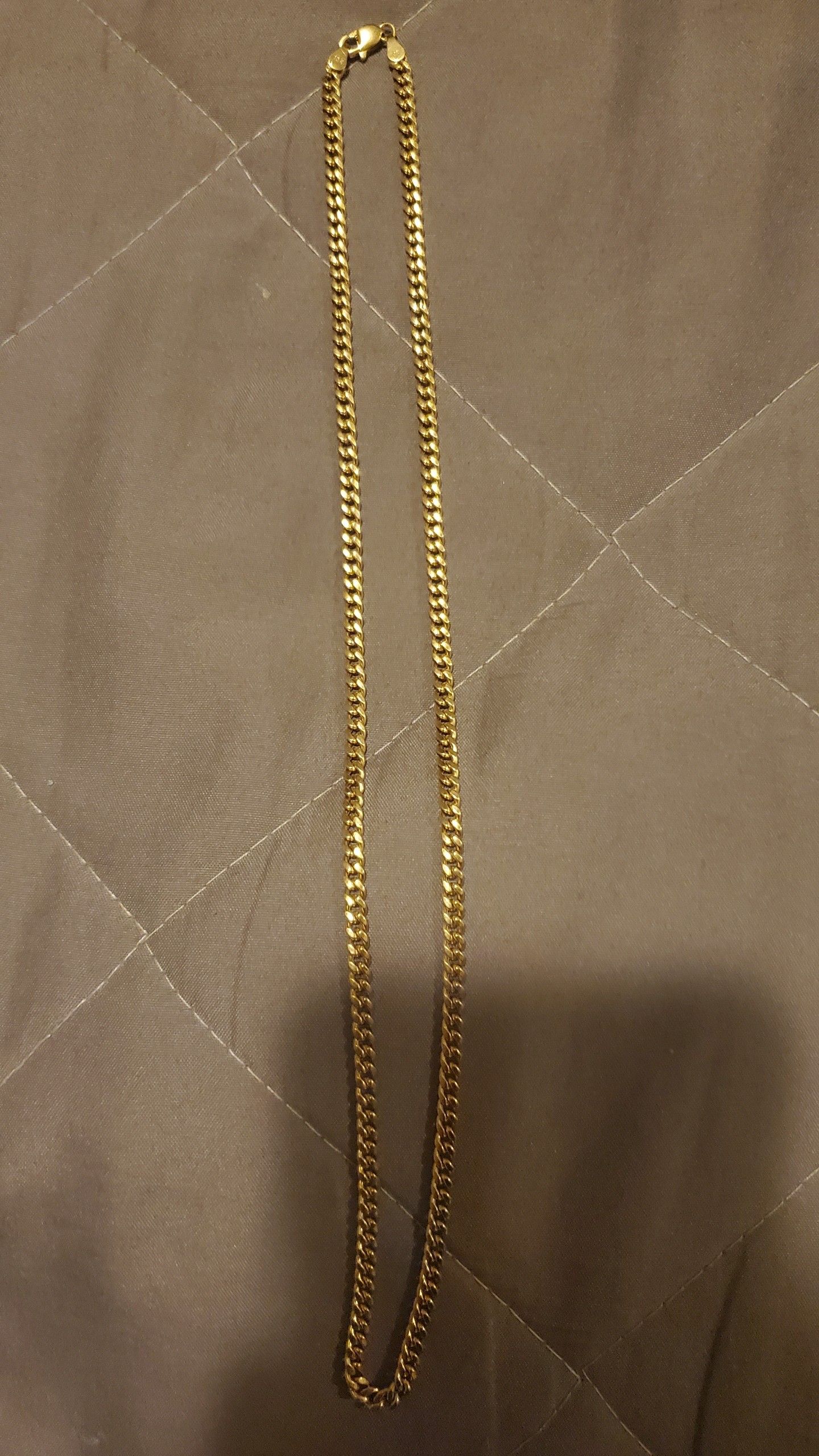 brand new 10k gold miami cuban link chain 20" to 22"