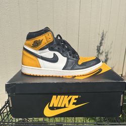 Jordan 1 Retro High Og Taxi Yellow Toe