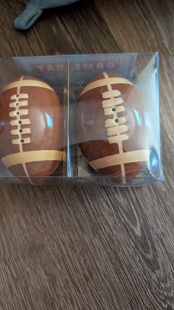 Football Salt and Pepper Shakers