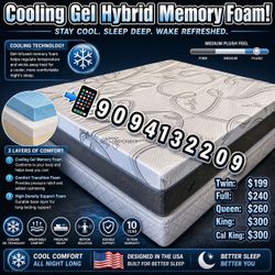 King Cooling Gel Hybrid Memory Foam Mattress!