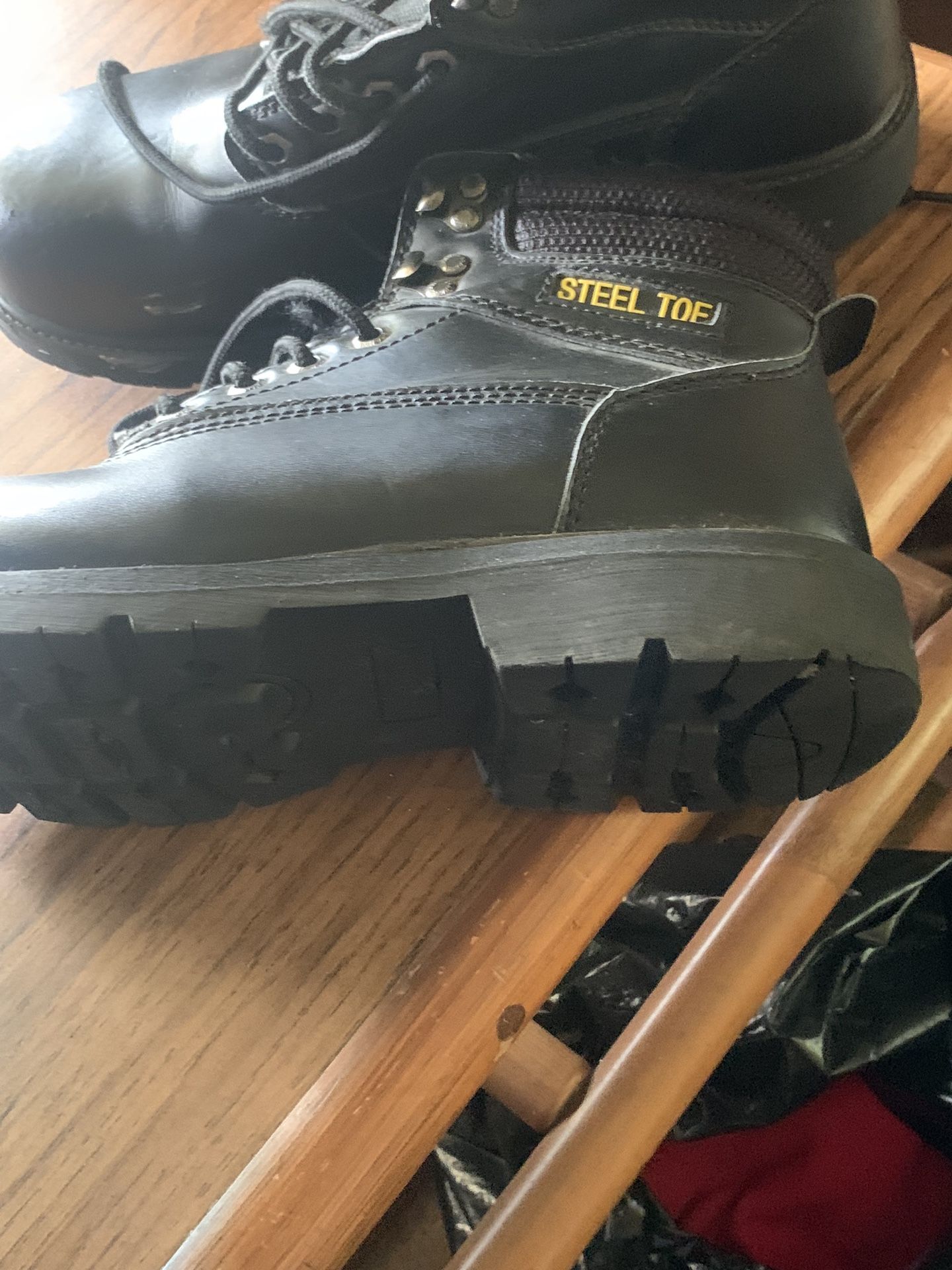 Steel Toe Boots Size 11W