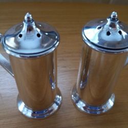 Vintage PM Italy Silverplate Salt & Pepper Shakers