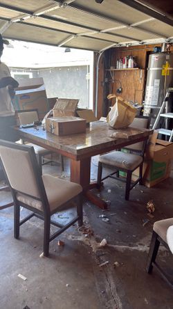 FREE TABLE AND CHAIRS