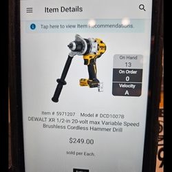 Dewalt 20 Volt Hammer Drill Bare Tool