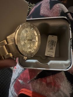 Fossil Gold-Tone Chronograph Watch
