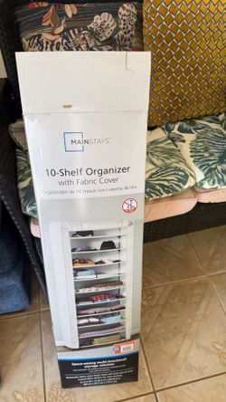 10 shelf organizer with cover