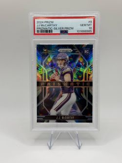 J.J. McCarthy Prizmatic-Silver Prizm PSA 10